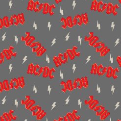 ACDC Cotton Fabric Bolt Toss