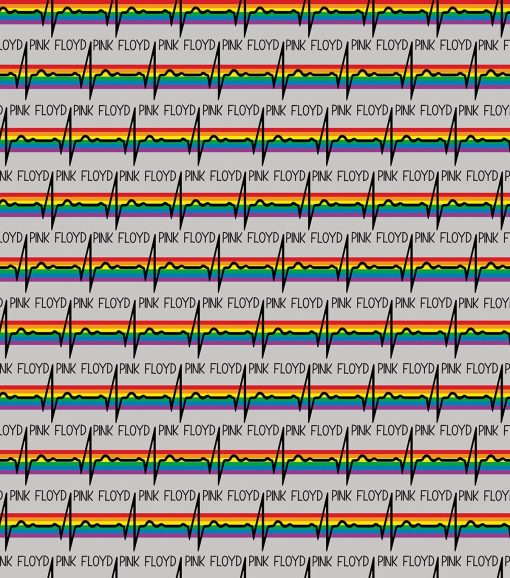 Pink Floyd Rainbow Arch Cotton Fabric