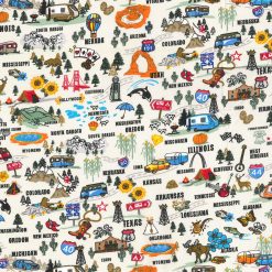 Fabric Traditions Novelty Cotton Fabric States