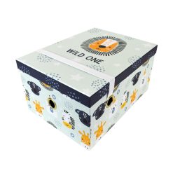 13.5 Wild One Rectangle Box With Elastic Closure