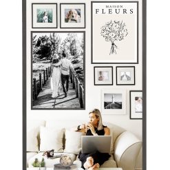 20 x 30 Black Thin Molding Poster Frame by Place   Time