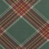 Green Diagonal Plaid Blizzard Fleece Fabric