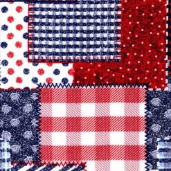 Americana Patch Super Snuggle Flannel Fabric