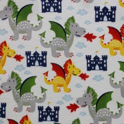 Dragons And Castles Super Snuggle Flannel Fabric