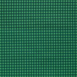 Dark Green Gingham Cotton Fabric by Keepsake Calico