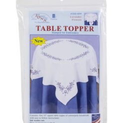 Jack Dempsey 35 Lavender Stamped Perle Edge Table Topper