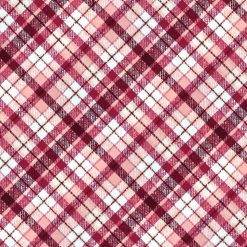Dusty Pink Bias Plaid Super Snuggle Flannel Fabric