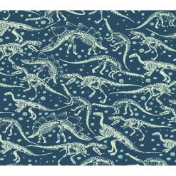 Dino Bones Super Snuggle Flannel Fabric