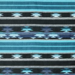 Blue Aztec Luxe Fleece Fabric