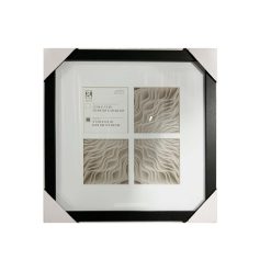 4 x 4 Black 4 Photo Collage Frame by Place   Time