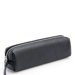 Pebbled Genuine Leather Organizational Roll Utility Case