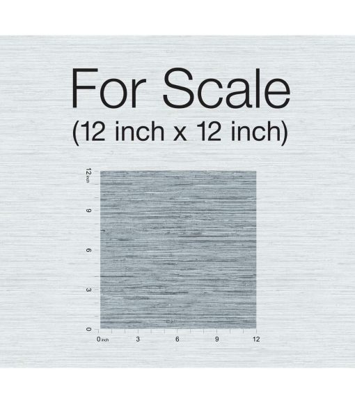 RoomMates Faux Grasscloth Peelable Wallpaper Blue - Image 10