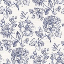 Tamara Day Flower Girl Blue Peel   Stick Wallpaper By Roommates