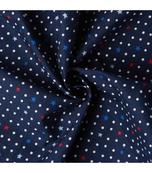Stars And Dots Patriotic Cotton Fabric - Image 4