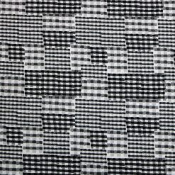 108 Black   White Gingham Plaid Wide Flannel Fabric
