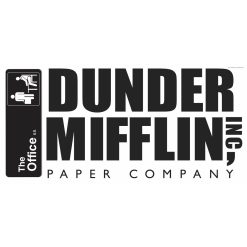 RoomMates The Office Dunder Mifflin Peel   Stick Wall Decals