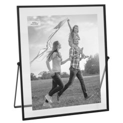 8 x 10 Black Floating Easel Tabletop Picture Frame