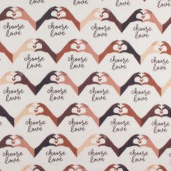 Choose Love Blizzard Fleece Fabric