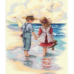 Dimensions 9 x 12 Holding Hands Counted Cross Stitch Kit