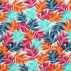 Super Snuggle Graphic Multi Leaves Flannel Fabric