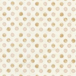 Cream Painted Dots Quilt Cotton Fabric by Keepsake Calico