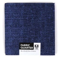 18 x 20 Navy Texture Cotton Fabric Quarter 1pc by Keepsake Calico