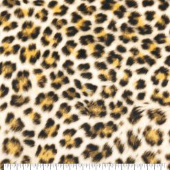 Leopard Print Sew Lush Fleece Fabric