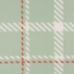 Teal Plaid Blizzard Fleece Fabric