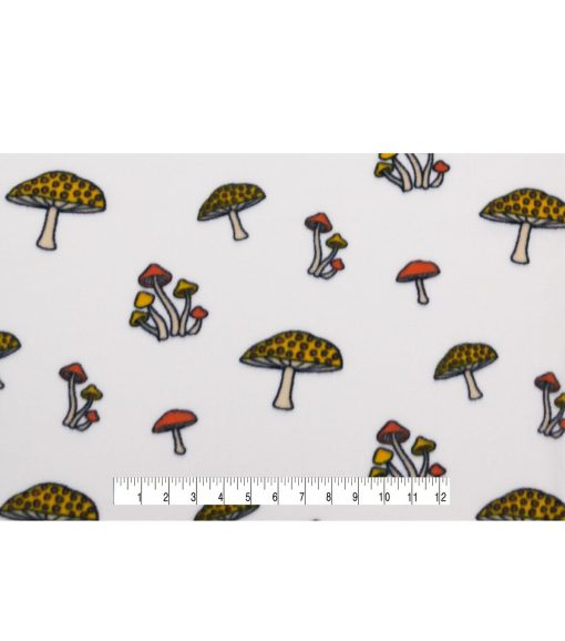 POP! Mushrooms Lightweight Fleece Fabric - Image 4