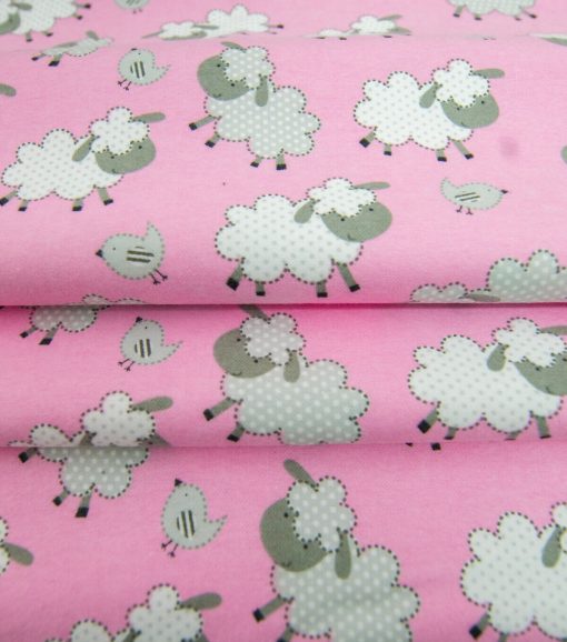 Pink Sheep Super Snuggle Flannel Fabric - Image 4