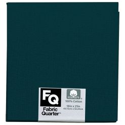 Teal 1 Piece Cotton Fabric Quarter