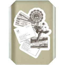 16 x 24 Distressed White Bullnose Shadowbox by Place   Time