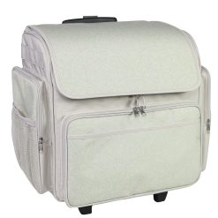 Everything Mary 18 White Paper Crafting Rolling Storage Tote