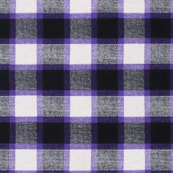 Purple Black Textured Check Super Snuggle Flannel Fabric