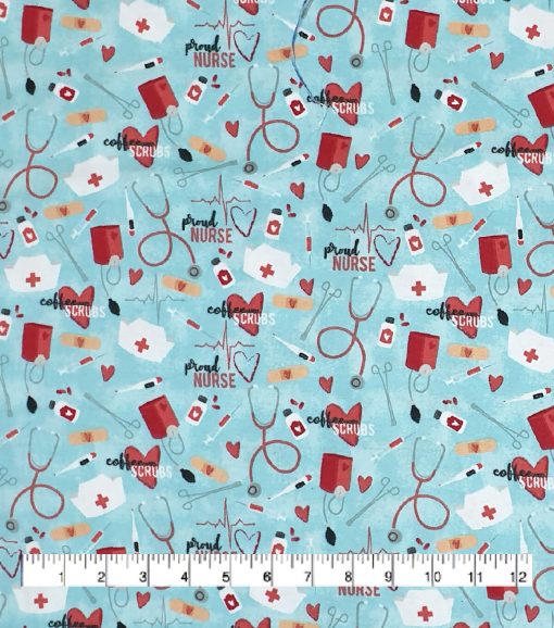 Coffee   Scrubs Super Snuggle Flannel Fabric - Image 2