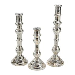 Northlight 3ct LED Silver Candle Holders