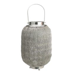 Northlight 23 Woven Hurricane Pillar Candle  Lantern