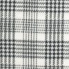 Black White Plaid Blizzard Fleece Fabric
