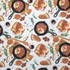 Breakfast Food Super Snuggle Flannel Fabric