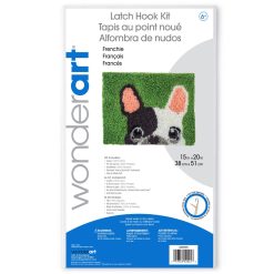 Wonderart Frenchie Latch Hook Kit 15 x 20