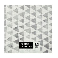 18 x 21 Gray Triangle Cotton Fabric Quarter 1pc by Keepsake Calico