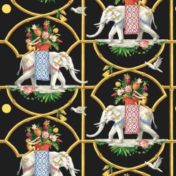 Harrison Howard 20.5  x 18  Noir Chinoiserie Peel   Stick Wallpaper