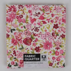 18 x 20 Pink Mini Floral Cotton Fabric Quarter 1pc by Keepsake Calico