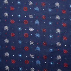 Mini Fireworks And Stars Patriotic Cotton Fabric