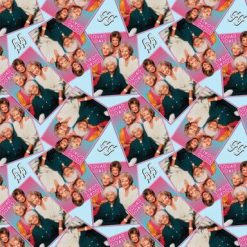 Golden Girls Photo Toss Digital Cotton Fabric
