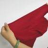 Red Heathered Luxe Flannel Fabric
