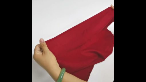 Red Heathered Luxe Flannel Fabric