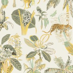 Tommy Bahama 20.5  x 18  Linen Heavenly Kingdom Peel   Stick Wallpaper