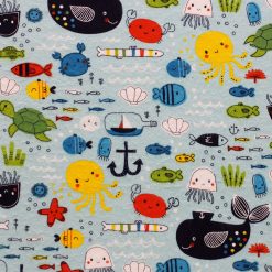 Baby Sea Creatures Super Snuggle Flannel Fabric