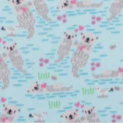 Blizzard Fleece Fabric Otters